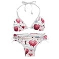 thumbnail image 1 of Valentine's Day Love Adjustable Strap Bikini Set with Detachable Sponge, Two-Pack - Ideal for All Swim Suit Scenes, 1 of 6