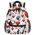 thumbnail image 1 of Valentine's Day Love Airport Backpack Preppy Cute Mini Shoulder School Backpack Lightweight with Adjustable Shoulder Strap Large Capacity Printed Design, 1 of 6
