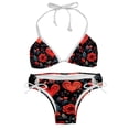 thumbnail image 1 of Valentine's Day Love Detachable Sponge Adjustable Strap Bikini Set Two-Pack, Beach & Pool Scenes, Bikinis Swim Suits, 1 of 6