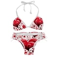 thumbnail image 1 of Valentine's Day Love Detachable Sponge Adjustable Strap Bikini Set Two-Pack Swim Suits - Ideal for Beach and Pool Scenes, 1 of 6