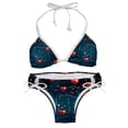 thumbnail image 1 of Valentine's Day Love ECG Detachable Sponge Adjustable Strap Bikini Set Two-Pack Swim Suits for WomenToolStrip with applicable scenes, 1 of 6