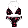 thumbnail image 1 of Valentine's Day Love ECG Detachable Sponge Adjustable Strap Bikini Set Two-Pack Swimsuits Swimming Suits Applicable Scenes, 1 of 6