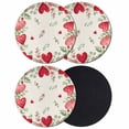 thumbnail image 1 of Valentine's Day Love Heart Coasters Set of 4, Absorbent Coasters for Drinks, Rustic Eucalyptus Love Heart Coaster for Desk Coffee Table Protection, Home Decor House Warming Gifts 4", 1 of 8