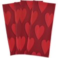 thumbnail image 1 of Valentine's Day Love Heart Kitchen Dish Towel 6 Pack, Soft Absorbent Dishcloths Reusable Hand Towel Washable Tea Towels for Home Kitchen Bar Table Decor, 28 x 18 Inch, 1 of 7