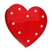 Valentines Day Love Heart Lamp Heart Shaped Modeling Lamp Night Light Confession Proposal Arrangement Creatives Supplies
