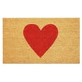 thumbnail image 1 of Valentine's Day Love Heart Welcome Doormat, 15.75" x 23.62" Washable Red Heart Coir Floor Mat with Non Rubber Backing for Porch Entry Stair Bathroom Wedding Anniversary Home Decor, 1 of 6