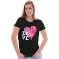 thumbnail image 1 of Valentine's Day Love Language Heart Womens Slim Fit Graphic Tee Brisco Brands S, 1 of 5