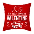 thumbnail image 1 of Valentine's Day Love Pillow Soft Plush Decorative Throw Cushion, Romantic Home Gift for Couples, 1 of 5