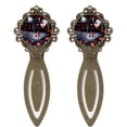 thumbnail image 1 of Valentine's Day Love Reading Accessories: Vintage Copper-Colored Lace Bookmarks - Set of 2 Stainless Steel Book Markers, 1 of 5