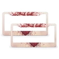 thumbnail image 1 of Valentine's Day Love Tree License Plate Cover 2 Pcs Set Spring Farmhouse License Plate Frame License Plate Shield Frame Fits All Car 2 Hole Aluminum License Plate Frame, 1 of 6