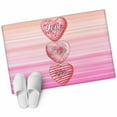 thumbnail image 1 of Valentine's Day Love Washable Area Rug&nbsp;2x3 ft Heart Desserts Gradient Pink Abstract Soft Rectangle&nbsp;Rugs for Living Room, Non Slip Carpet for Bedroom&nbsp;Entryway Dining Room, 1 of 9