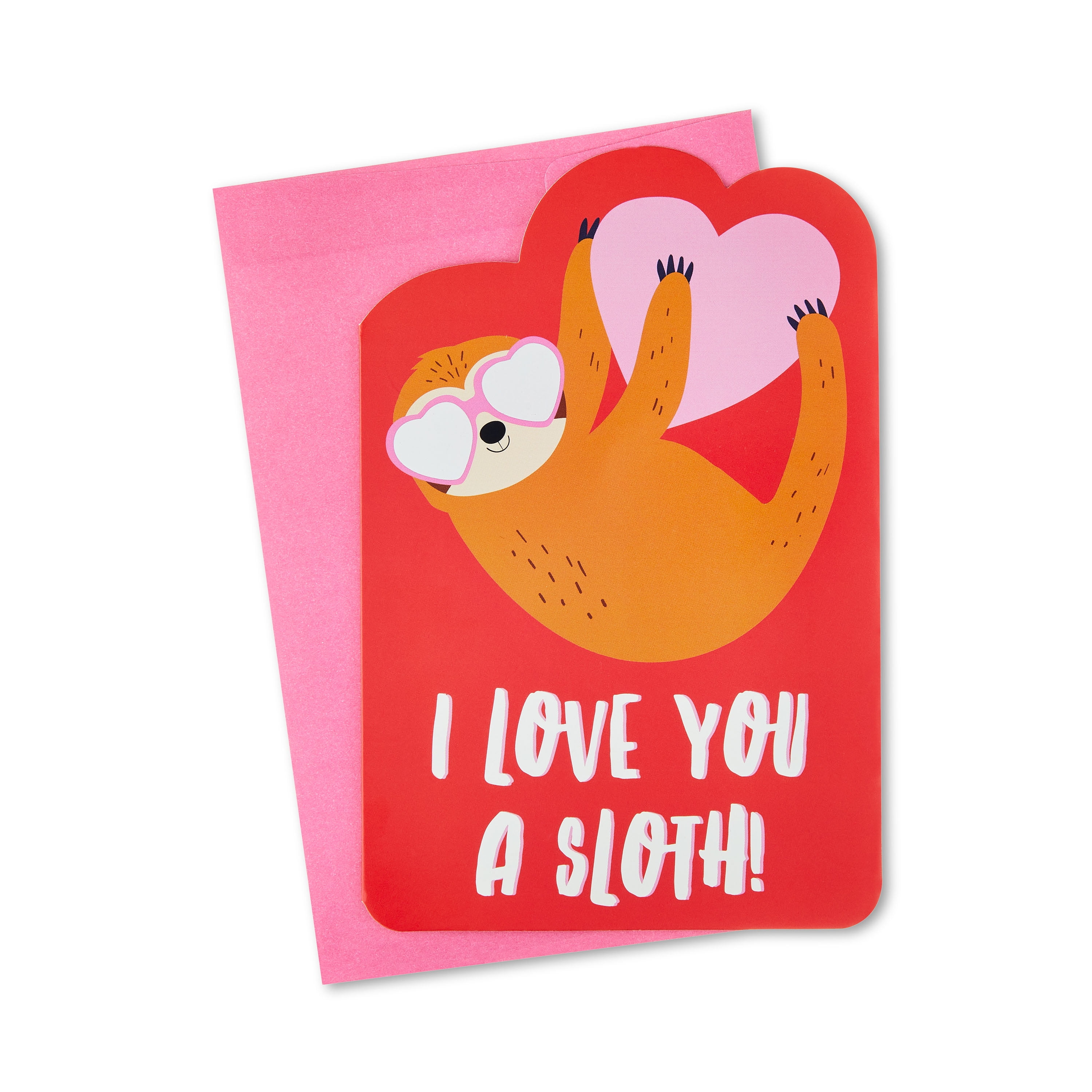 Valentine's Day Love You a Sloth Greeting Card, Multi-color, by Way To ...