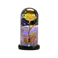 thumbnail image 1 of Valentine’s Day Luminous Immortal Rose in Glass Dome Ornament,Colorful LED Light-Up Forever Flower Romantic Decor for Women Anniversary Birthday Gift, 1 of 7