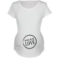 thumbnail image 1 of Valentine's Day - Made With Love White Maternity Soft T-Shirt - 2X-Large, 1 of 1