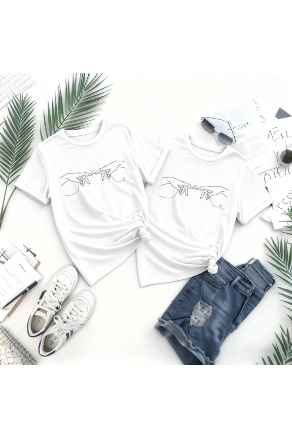 Valentine’s Day Matching Couple T-Shirts Women and Men's Aesthetic Graphic Tees Cute Retro, Funny & Minimalist Love Prints Romantic Gift for Boyfriend, Girlfriend & Anniversary