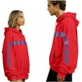 thumbnail image 1 of Valentine's Day Matching Hoodies for Couples I Love You This Much Sweatshirt Long Sleeve Pullover Tops Cute Oversized Sweatshirt for Him Her, 1 of 8