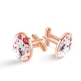 thumbnail image 1 of Valentine's Day Men's Stainless Steel Cufflinks Set for Formal Attire - for Weddings and Business Meetings, 1 of 6