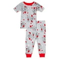 thumbnail image 1 of Valentine's Day Mickey Mouse Unisex Baby and Toddler Cotton Pajama Set, 2-Piece, Sizes 12M-5T, 1 of 4