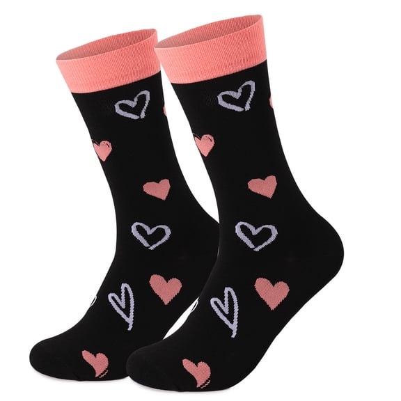Valentine's Day Mid tube Socks Anti odor Daily Casual Cotton Socks Suitable for Men and Women (2pair）