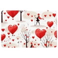 thumbnail image 1 of Valentine's Day Modern Polyester Non-Slip Floor Rug Office Mat, Machine Washable Office Rugs, 1 of 6