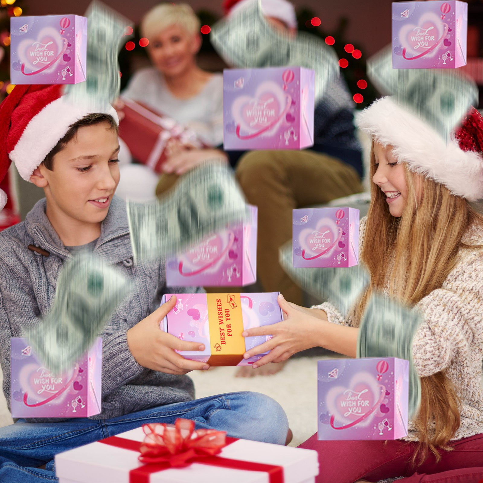 Valentine's Day Money Explosion Box, Money Pop Up Gift Box Exploding ...