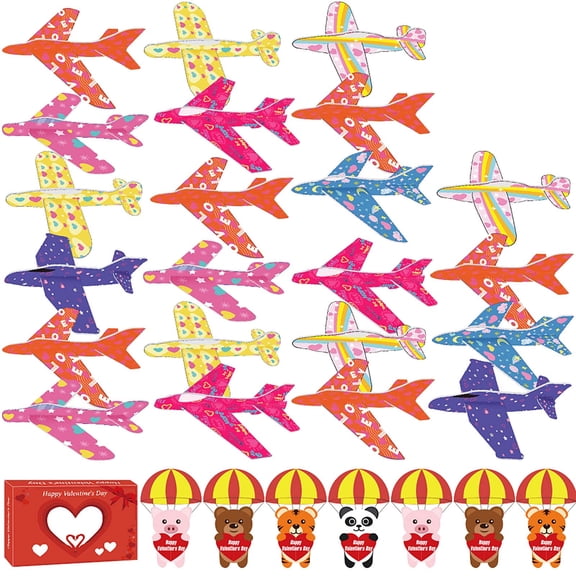 Valentine's Day Music Toy Set - Heart Shaped Classroom Exchange Cards & Preschool Activity Kit | Party Favors for Kids, Teens & School Holiday Celebrations,Red