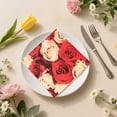 thumbnail image 1 of Valentine's Day Napkins, 20 Count Cocktail Napkins 6.5x6.5 Inch, Premium Absorbent Decorative Paper Napkins for Romantic Dinner & Party Table Setting, 1 of 6