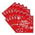 thumbnail image 1 of Valentine's Day Napkins 20 Pieces Heart Pattern Decorative Paper Napkins for Party Table Decor Romantic Dinner Disposable Soft Absorbent 6.5x6.5 Inches Multicolor Holiday Celebration, 1 of 6