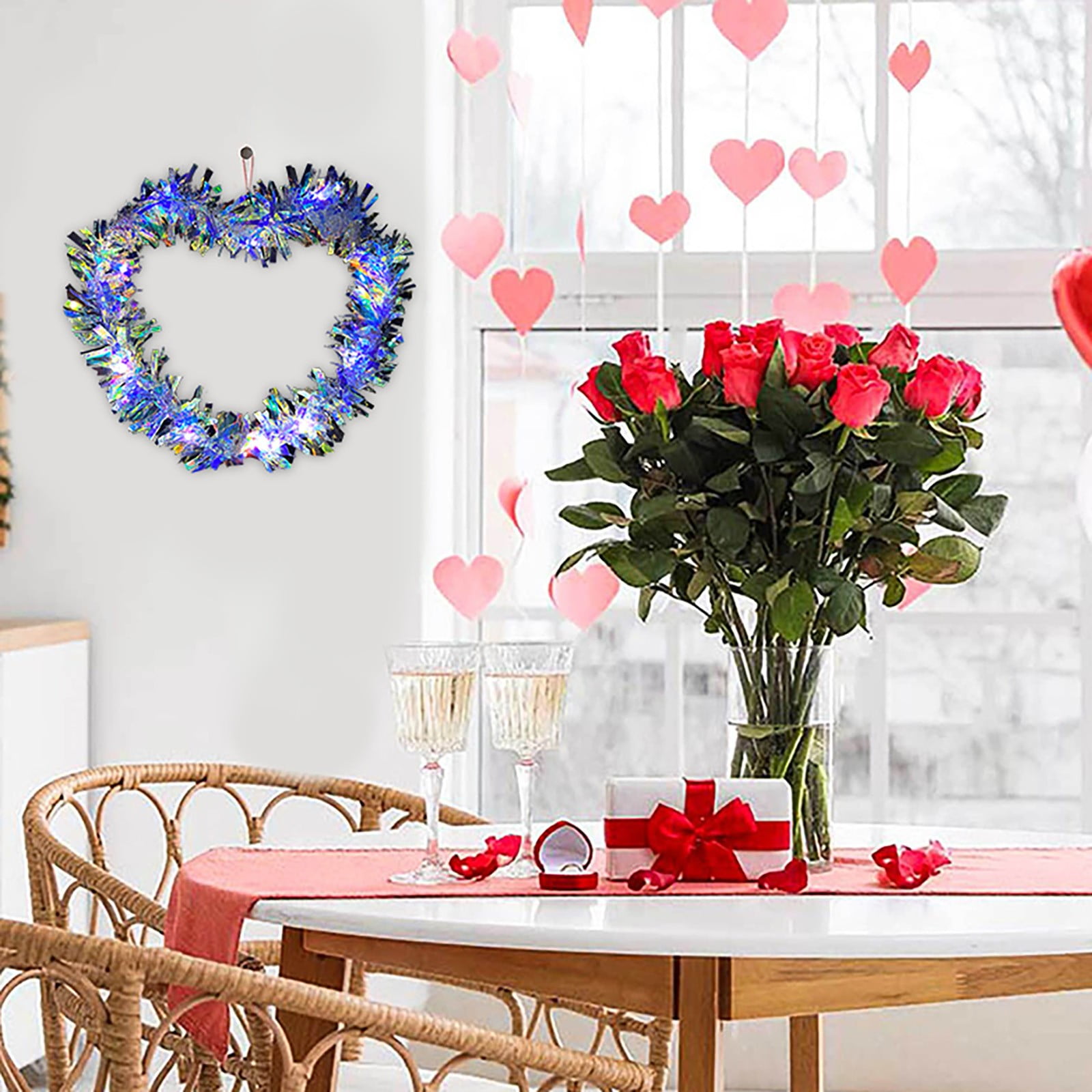 Valentine's Day New Flower Garland Hanging Decoration For Party