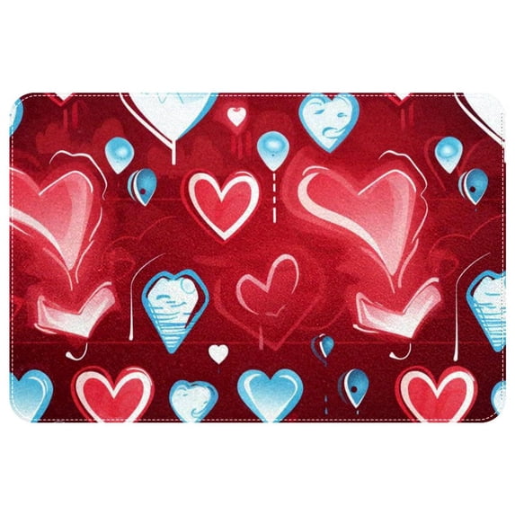 Valentine's Day Non-Slip Machine Washable Polyester Floor Carpet Office Rug Chair Mats