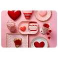 thumbnail image 1 of Valentine's Day Non-Slip Polyester Chair Mat - Machine Washable Door Mats and Rugs, 1 of 6