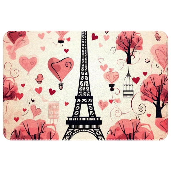 Valentine's Day Non-Slip Polyester Door Carpet Bath Rugs Floor Mat Machine Washable