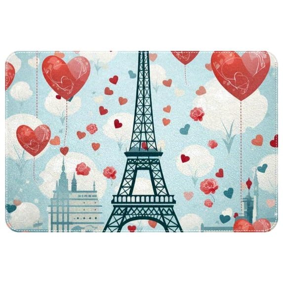 Valentine's Day Non-Slip Polyester Door Carpet Kitchen Mat Door Mat, Machine Washable