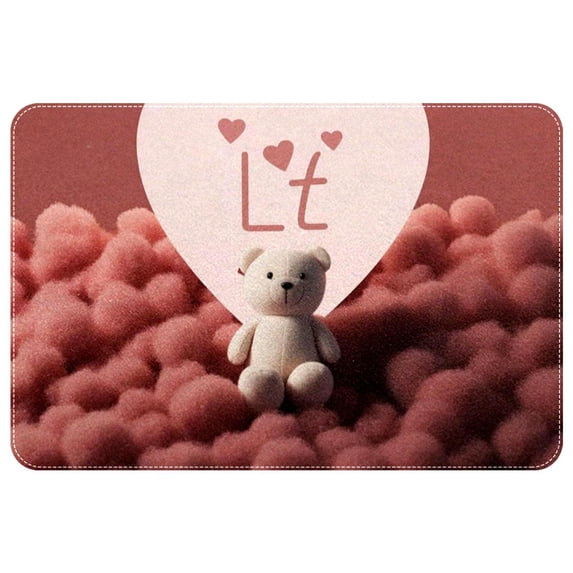Valentine's Day Non-Slip Polyester Floor Carpet Door Rugs Outdoor Carpet, Machine Washable