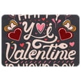 thumbnail image 1 of Valentine's Day Non-Slip Polyester Office Rug, Machine Washable Chair Rug - for Office Spaces, 1 of 6