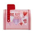 thumbnail image 1 of Valentine's Day Ornaments Decorative Items Home Atmosphere Layout Valentine's Day Mailbox Tinplate Box Envelope Gift Box,Pink, 1 of 5