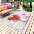thumbnail image 1 of Valentine's Day Outdoor Rug 4x6 Ft, Non Slip Washable Area Rug, Red Love Trees Bicycles Balloons Wooden Patio Rugs Carpet Runner, Large Floor Mat for Indoor/Outdoor Deck Porch Camping, 1 of 8