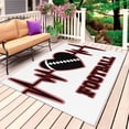 thumbnail image 1 of Valentine's Day Outdoor Rug 5x7 Ft, Non Slip Washable Area Rug, Abstract Love Heat Heartbeat Rugby Black Patio Rugs Carpet Runner, Large Floor Mat for Indoor/Outdoor Deck Porch Camping, 1 of 8