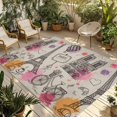 thumbnail image 1 of Valentine's Day Outdoor Rug for Patio/Deck/Porch, Non-Slip Large Area Rug 4 x 6 Ft, Cartoon Modern Art Valentines Indoor Outdoor Rugs Washable Area Rugs, Reversible Camping Rug Carpet Runner, 1 of 8