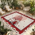 thumbnail image 1 of Valentine's Day Outdoor Rug for Patio/Deck/Porch, Non-Slip Large Area Rug 6 x 9 Ft, Rustic Vintage Gnomes Love Rose Flowers Indoor Outdoor Rugs Washable Area Rugs, Camping Rug Carpet Runner, 1 of 8