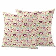 thumbnail image 1 of Valentine's Day Outdoor Waterproof Pillow Covers, Heart Love Modern Country Light Yellow Decorative Square Throw Pillowcase Sofa Cushion Sham for Patio/Couch/Chair, 18"x18" 2 Pack, 1 of 8