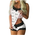 thumbnail image 1 of Valentine's Day Pajamas Set Women qolati Sexy Love Heart Print Camisole Lingerie 2 Piece Pjs Sets Comfy Cami Shorts Sets Sleepwear Lounge Sets, 1 of 3