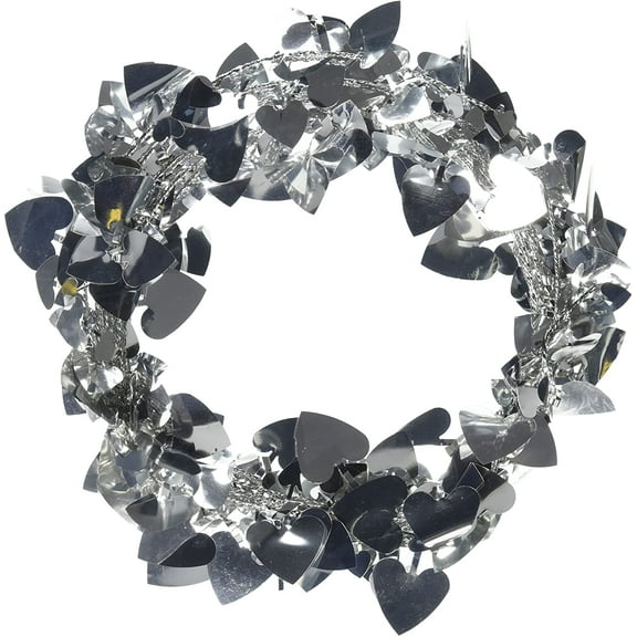 Valentine's Day Party Decoration Wire Garland SILVER