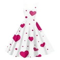 thumbnail image 1 of Valentine's Day Party Dress For Women 2026 Spring Summer Casual Swing A Line Sleeveless Dress Pink XL, 1 of 4