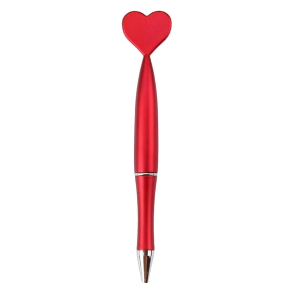 Valentine's Day Party Pens, Binkne Heart-Shaped Retractable Ballpoint Pen - Cute Multi-Color Plastic Gel Pen - 9 Color Options for Stylish Writing Stationery