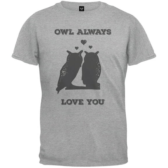 Valentine's Day - Paws - Owl Always Love You Heather Youth T-Shirt - Medium(10/12)