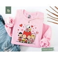 thumbnail image 1 of Valentine's Day Peanuts Sweatshirt, Dog Cartoon Sweatshirt, Valentines Sweatshirt - Sizes S-5XL ,Art Print JSC, 1 of 5