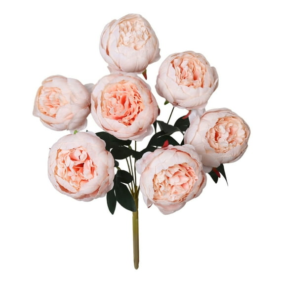 Valentine's Day Peonies Artificial Flowers, Ongmies Artificial Peony Flowers Faux Silk Hydrangea Bouquet Wedding Home Table Decor Reusable Bouquet of Rose Flower for Birthday Wedding