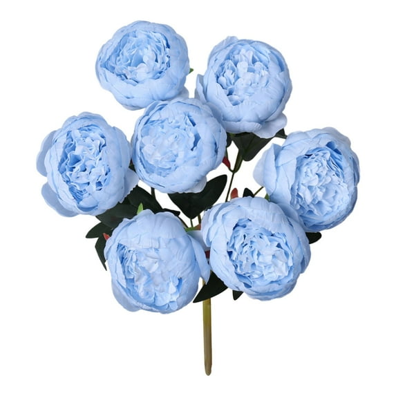 Valentine's Day Peonies Artificial Flowers, Ongmies Artificial Peony Flowers Faux Silk Hydrangea Bouquet Wedding Home Table Decor Reusable Bouquet of Rose Flower for Birthday Wedding