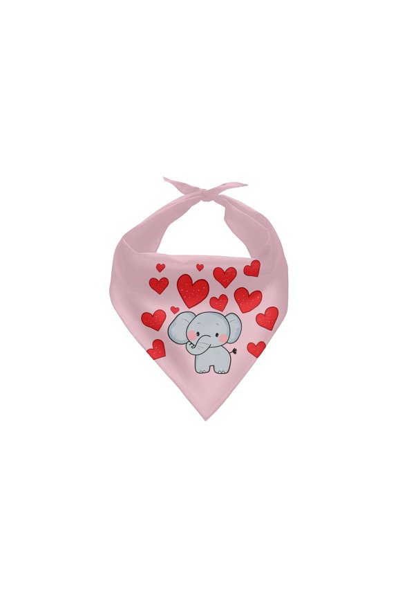Valentine's Day Pet Bandana Set, Stylish Heart & Floral Print Scarves For Dogs And Cats, Cute Triangle Scarf For Pet Fashion And Comfort, Perfect For Valentine's Day Celebrations